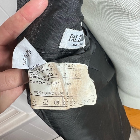Pal Zileri REDA Super 100s Charcoal Wool Blazer - Picture 10 of 12